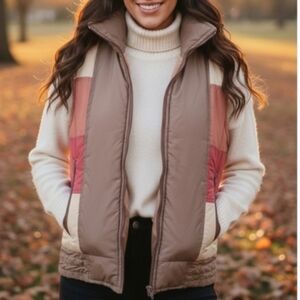 Vintage High Trails Colorblock Puffer Vest